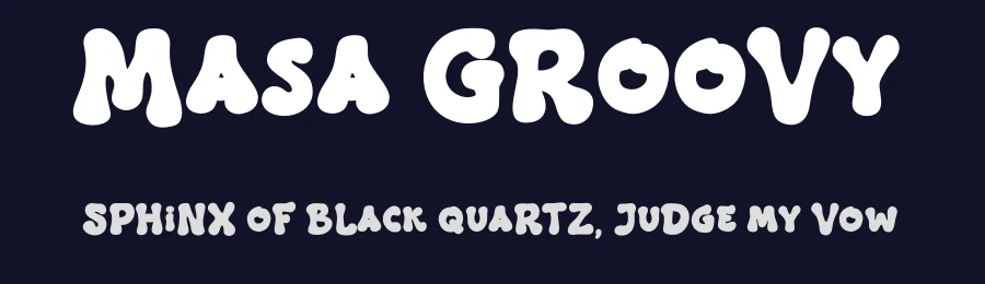 Masa Groovy by Masa Aska Sanurumi — Decorative Font — thumbnail 2