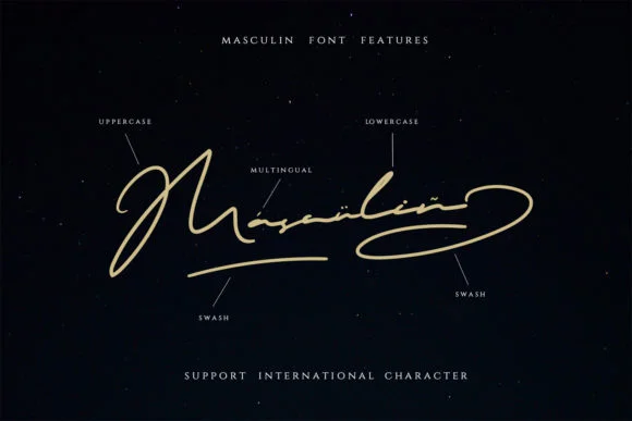 Masculin Font by Graphicfresh — Script Handwritten Font — thumbnail 6