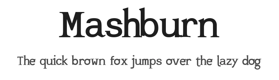 Mashburn by Robert Cortez — Sans Serif Font