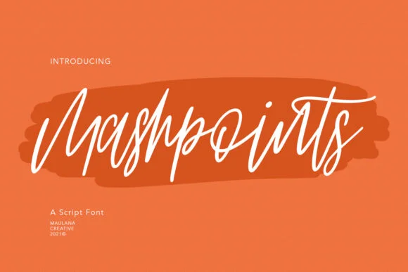 Mashpoints Font by Maulana Creative — Script Handwritten Font