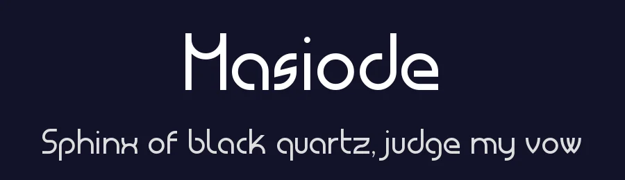 Masiode by Khiro — Decorative Font — thumbnail 2