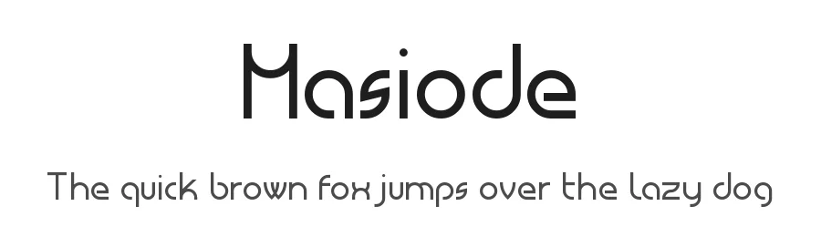 Masiode by Khiro — Decorative Font
