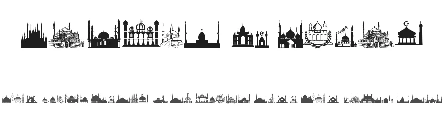 Masjid Al Imran by Imran Nasution — Dingbats Font