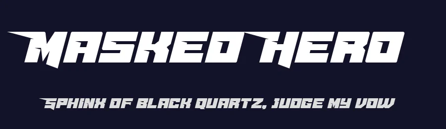 Masked Hero by Linecreative — Display Font — thumbnail 2