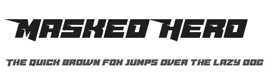 Masked Hero by Linecreative — Display Font