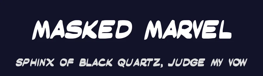 Masked Marvel by Iconian Fonts — Decorative Font — thumbnail 2