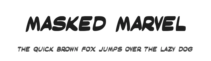 Masked Marvel by Iconian Fonts — Decorative Font