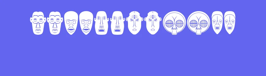Maskid by Vladimir Nikolic — Dingbats Font — thumbnail 3