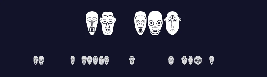 Maskid by Vladimir Nikolic — Dingbats Font — thumbnail 2