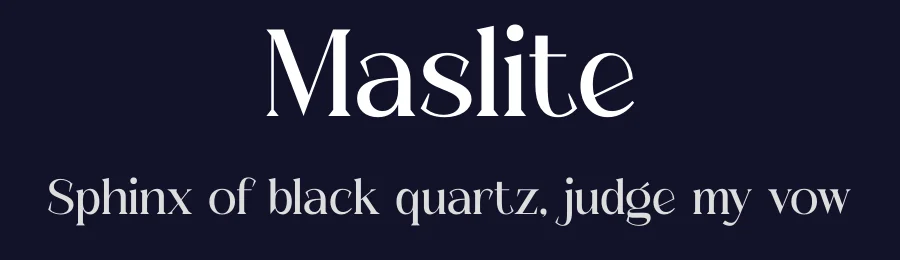 Maslite by Storytype Studio — Serif Font — thumbnail 2