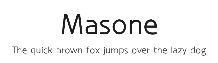 Masone by Khurasan — Sans Serif Font