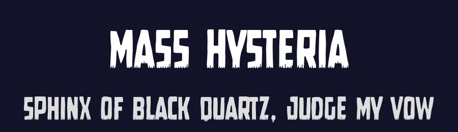 Mass Hysteria by Woodcutter — Decorative Font — thumbnail 2