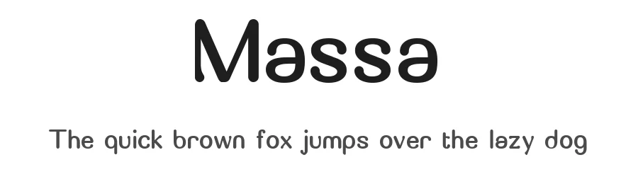 Massa by Tino Mendes — Sans Serif Font