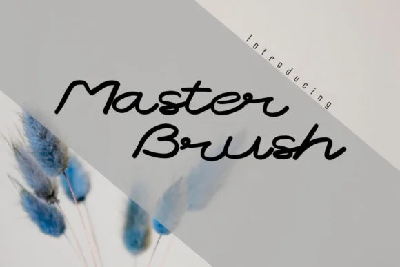 Master Brush Font by muhawk47 by muhawk47 — Script Handwritten Font
