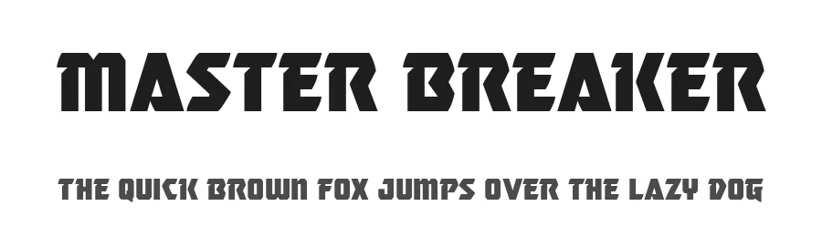 Master Breaker by Iconian Fonts — Display Font