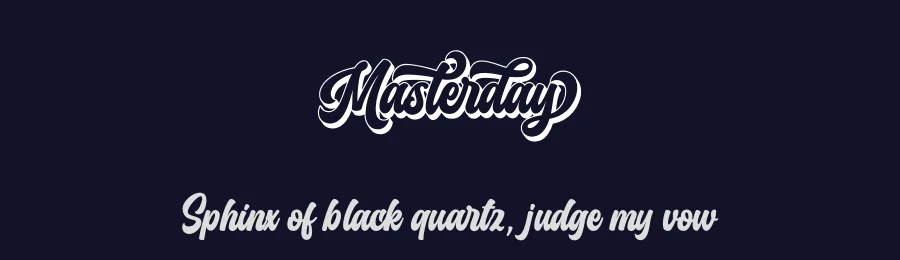 Masterday by Subectype & Orenari — Script Handwritten Font — thumbnail 2