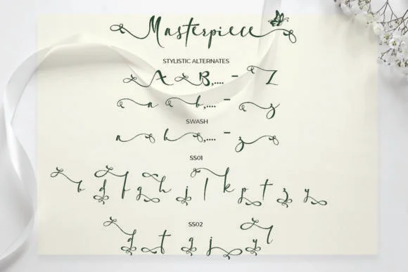 Masterpiece Font by Gie Studio — Script Handwritten Font — thumbnail 9