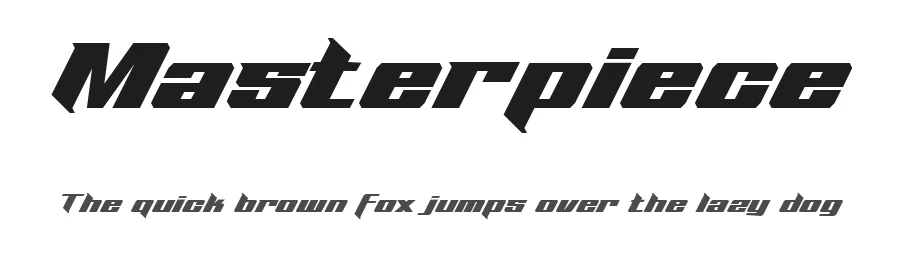 Masterpiece by Sompong Pradubboot — Display Font