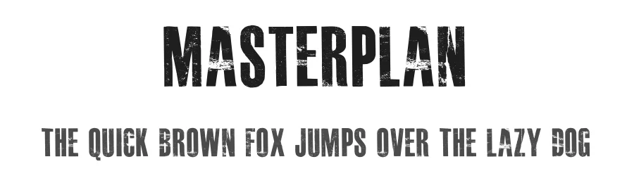 Masterplan by Billy Argel Fonts ® — Decorative Font
