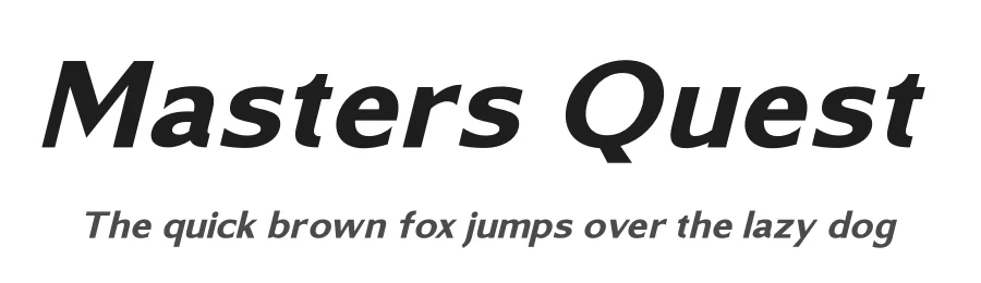 Masters Quest by Storytype Studio — Sans Serif Font
