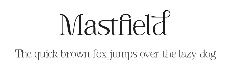 Mastfield by Sronstudio — Sans Serif Font