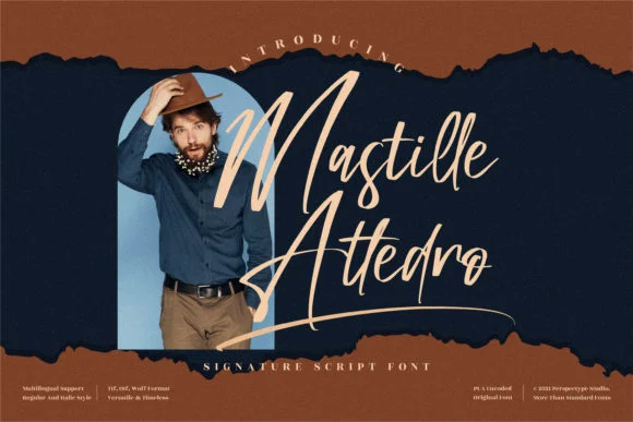 Mastille Attedro Font by Perspectype — Script Handwritten Font