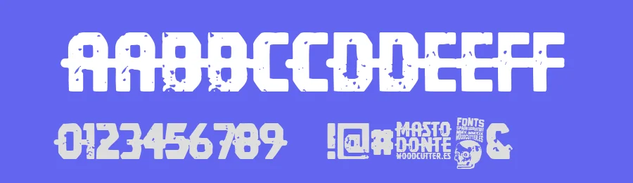 Mastodonte by Woodcutter — Decorative Font — thumbnail 3
