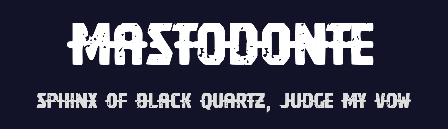Mastodonte by Woodcutter — Decorative Font — thumbnail 2