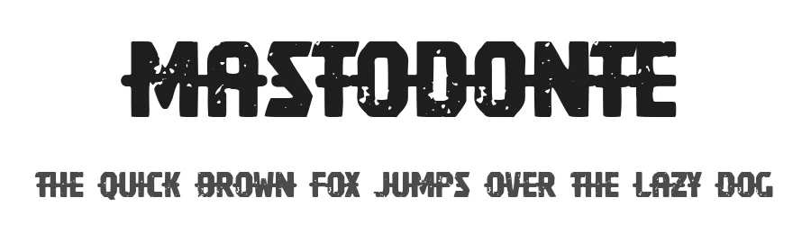 Mastodonte by Woodcutter — Decorative Font