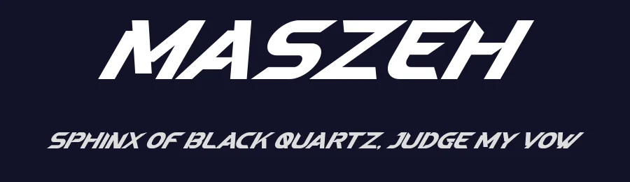 Maszeh by Din Studio — Display Font — thumbnail 2