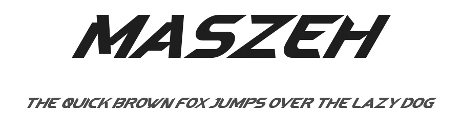 Maszeh by Din Studio — Display Font