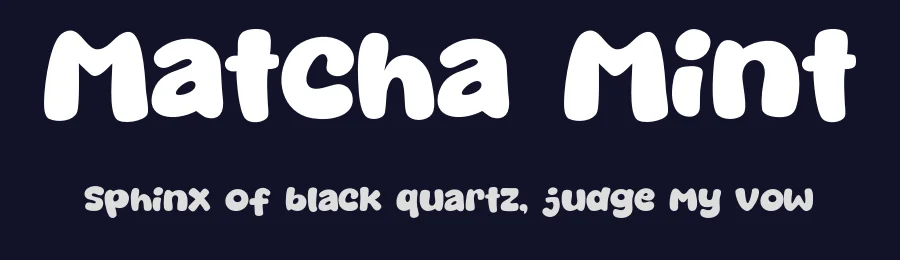 Matcha Mint by Khurasan — Decorative Font — thumbnail 2