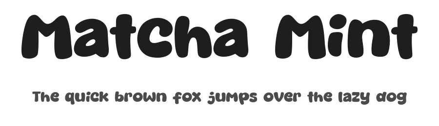 Matcha Mint by Khurasan — Decorative Font