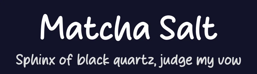 Matcha Salt by MJType — Script Handwritten Font — thumbnail 2