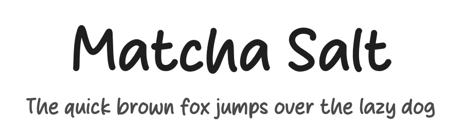 Matcha Salt
