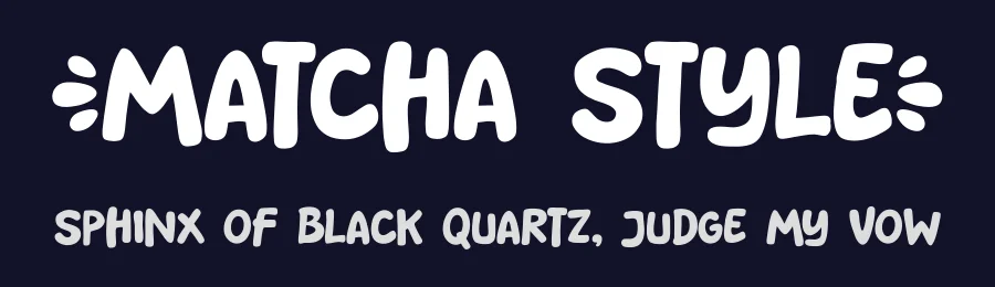 Matcha Style by Khurasan — Decorative Font — thumbnail 2