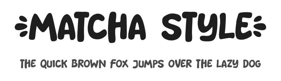 Matcha Style by Khurasan — Decorative Font
