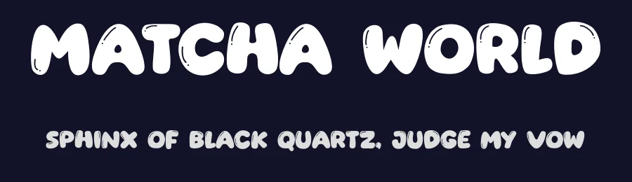 Matcha World by Khurasan — Decorative Font — thumbnail 2