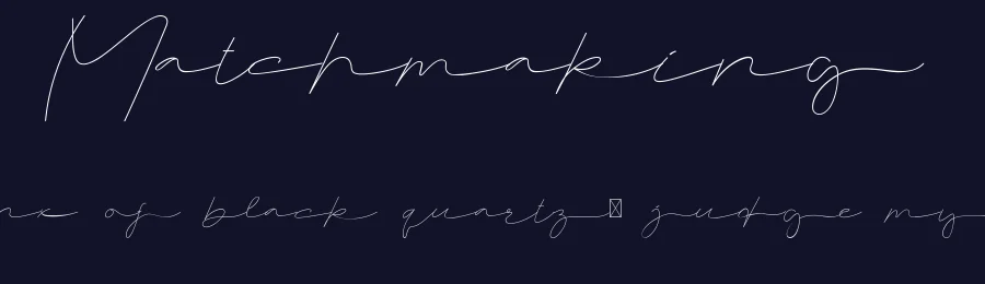 Matchmaking by Edric Studio — Script Handwritten Font — thumbnail 2