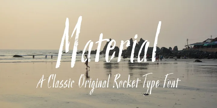 Material Regular Font by Good Gravy Type — Script Handwritten Font