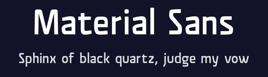 Material Sans by Davide Mottes — Sans Serif Font — thumbnail 2