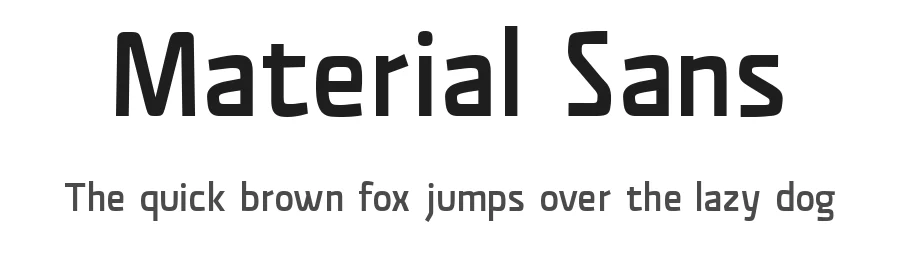 Material Sans by Davide Mottes — Sans Serif Font