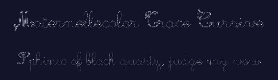 Maternellecolor Trace Cursive by Maternellecolor — Script Handwritten Font — thumbnail 2