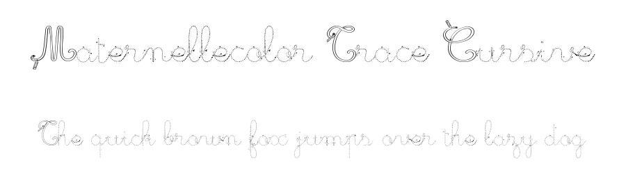 Maternellecolor Trace Cursive