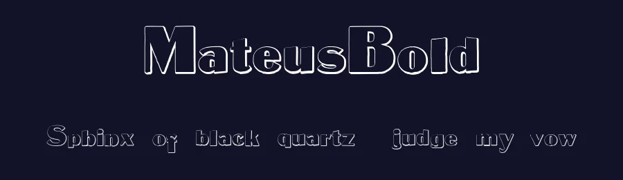 MateusBold by Intellecta Design — Decorative Font — thumbnail 2