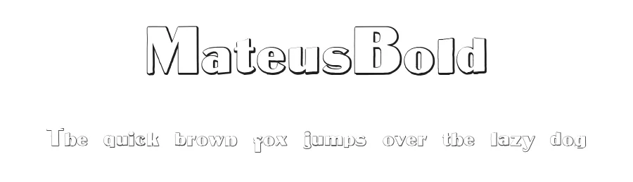 MateusBold by Intellecta Design — Decorative Font