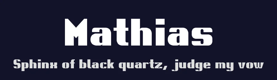 Mathias by Bisou — Decorative Font — thumbnail 2