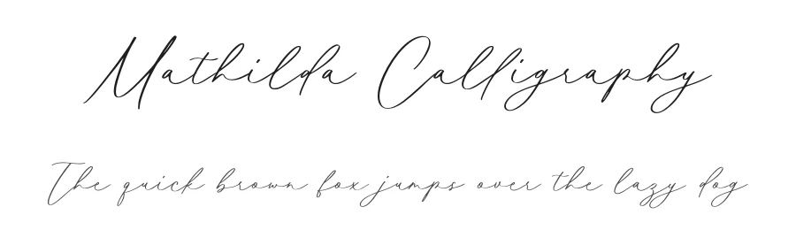 Mathilda Calligraphy