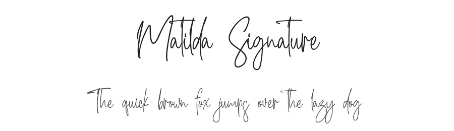 Matilda Signature