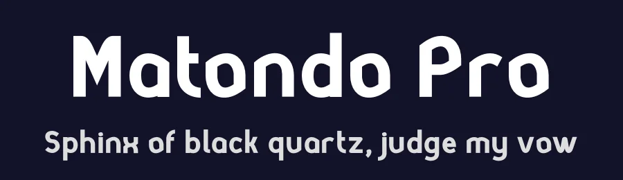 Matondo Pro by AukimVisuel — Sans Serif Font — thumbnail 2